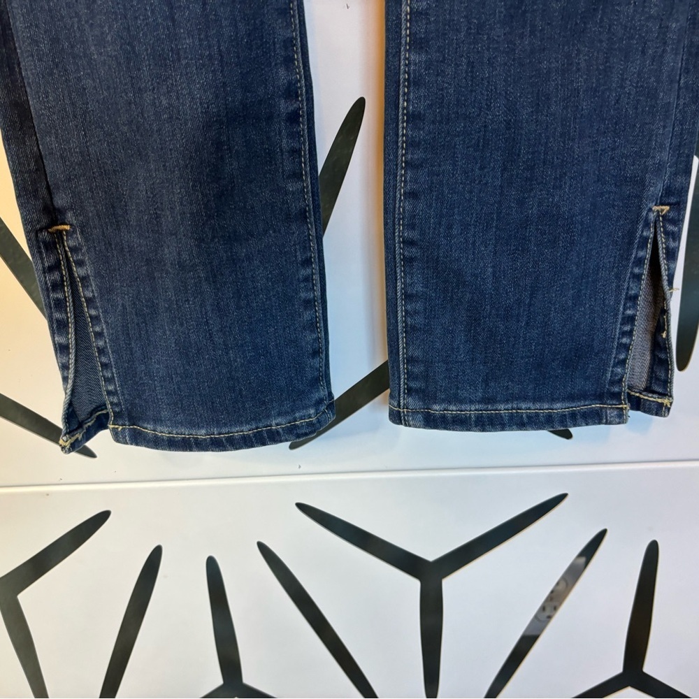 Anthropologie Pilcro & Letterpress Dark Blue Split-Ankle Jeans – Size 28 - Picture 4 of 15
